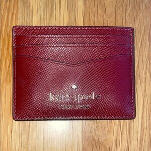Kate Spade Red Slim Card Holder
